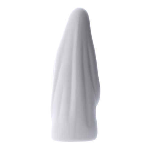 Imagen Virgen de Lourdes cerámica blanca 10 cm 2