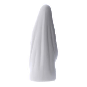 Statue Notre-Dame de Lourdes céramique blanche 10 cm