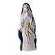 STOCK Imagen Virgen de Lourdes cerámica pintada blanca 10 cm s1