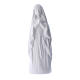 Statua Madonna di Lourdes ceramica bianca 17 cm s1