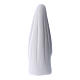 Statua Madonna di Lourdes ceramica bianca 17 cm s2
