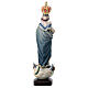 Madonna degli angeli in legno d'acero dipinta Val Gardena s4