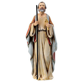 St Peter statue in wood pulp Val Gardena