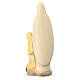 Our Lady of Lourdes and Bernadette painted maple wood statue, Val Gardena s4