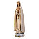 Modern statue of Our Lady of Fatima, Val Gardena painted maple wood s2