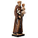 Saint Anthony painted maple wood statue, Val Gardena s3