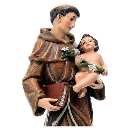 Heiliger Antonius von Padua mit dem Jesuskind, Ahornholz, koloriert, Grödnertal 2