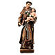 Heiliger Antonius von Padua mit dem Jesuskind, Ahornholz, koloriert, Grödnertal s1