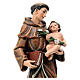 Saint Anthony of Padua, wood pulp, Val Gardena, 20 cm s2