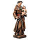 Saint Anthony of Padua, wood pulp, Val Gardena, 20 cm s4