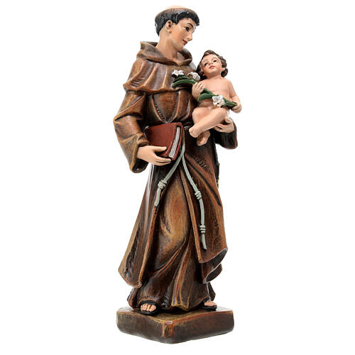 San Antonio di Padova Val Gardena pasta di legno 20 cm 4