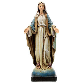 Virgen María Inmaculada pasta de madera Val Gardena 20 cm