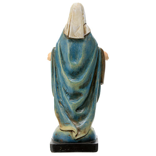 Virgen María Inmaculada pasta de madera Val Gardena 20 cm 5