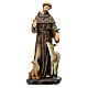 Saint Francis of Assisi, wood pulp, Val Gardena, 20 cm s1