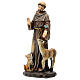 St Francis statue in Val Gardena wood pulp 20 cm s3