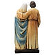 Modern Holy Family statue Val Gardena painted wood pulp s5