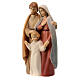 Painted Holy Family statue in Val Gardena maple s3