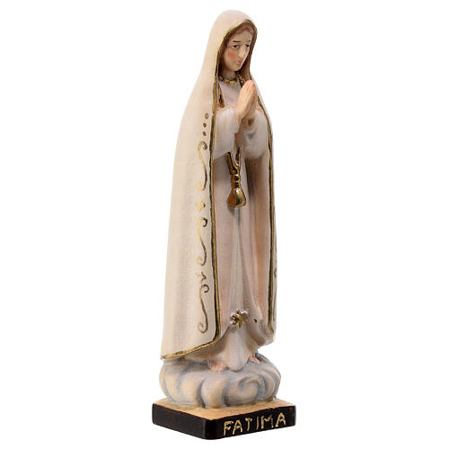 Our Lady of Fatima statue in painted Valgardena maple 3