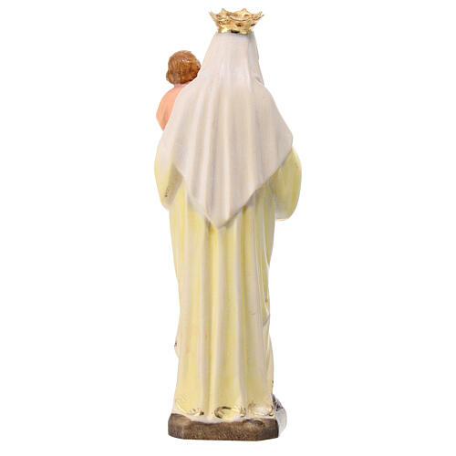 Virgin of Carmel statue in painted Val Gardena maple 4