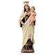 Virgin of Carmel statue in painted Val Gardena maple s1