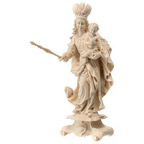 Mary of Bavaria statue in natural Val Gardena maple