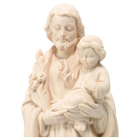 San Giuseppe con Gesù Bambino Val Gardena acero naturale