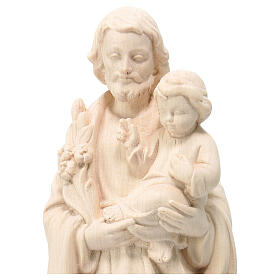 Saint Joseph with Child Jesus natural Val Gardena maple