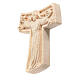 Saint Francis' Tau cross, Val Gardena natural maple wood s2