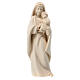 Mother with child in natural Val Gardena maple wood s1