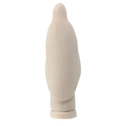 Modern Our Lady of Lourdes, Val Gardena natural maple wood 4