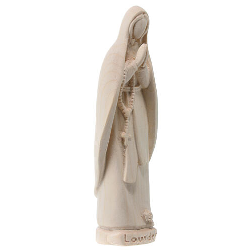 Lady of Lourdes statue in natural Valgardena maple modern 3