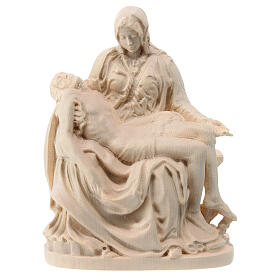 Pieta statue in natural Valgardena maple