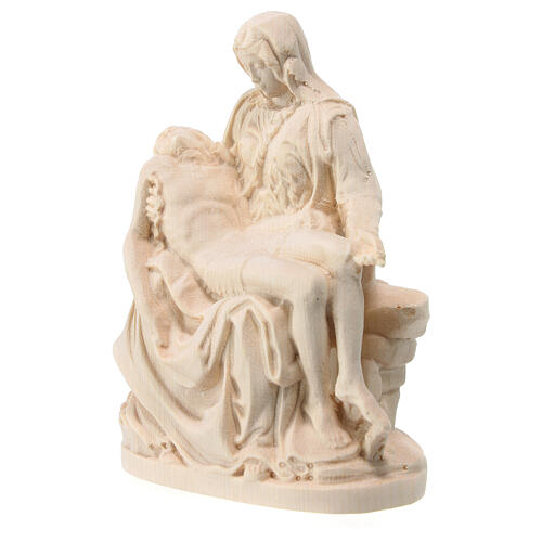 Pieta statue in natural Valgardena maple 2