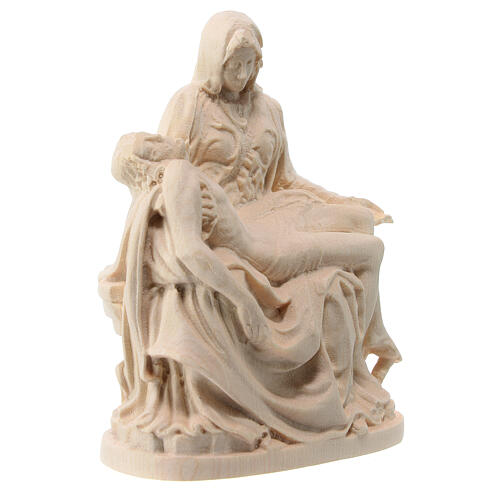 Pieta statue in natural Valgardena maple 3