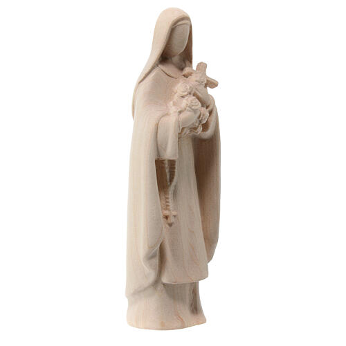 Sainte Thérèse statue moderne Val Gardena bois érable naturel 3