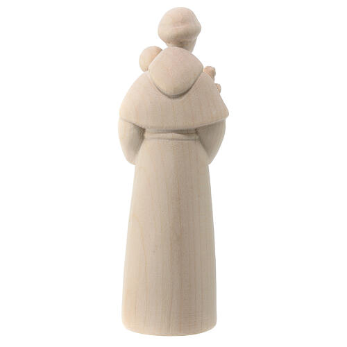 Modern Saint Anthony with Infant Jesus, Val Gardena natural maple wood 4