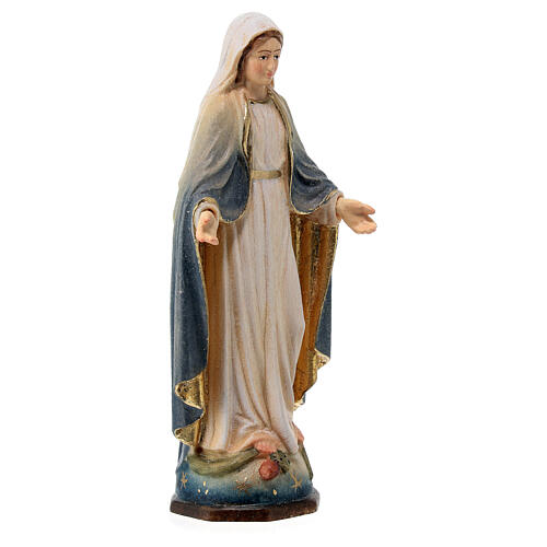 Immaculate Virgin painted statue, Val Gardena maple wood 3