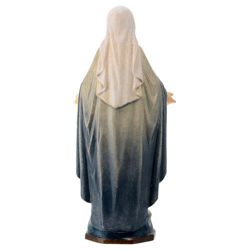 Immaculate Virgin painted statue, Val Gardena maple wood 4