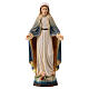 Immaculate Virgin painted statue, Val Gardena maple wood s1