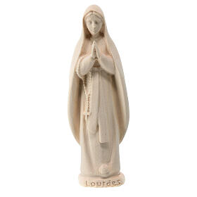 Notre-Dame de Lourdes statue Val Gardena bois érable naturel
