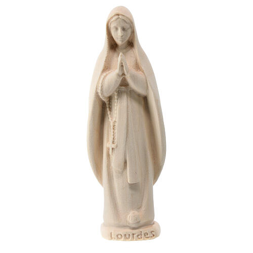 Notre-Dame de Lourdes statue Val Gardena bois érable naturel 1
