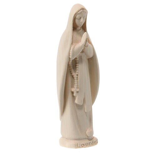 Notre-Dame de Lourdes statue Val Gardena bois érable naturel 3