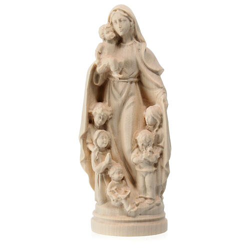 Virgen de la protección Val Gardena arce natural 1
