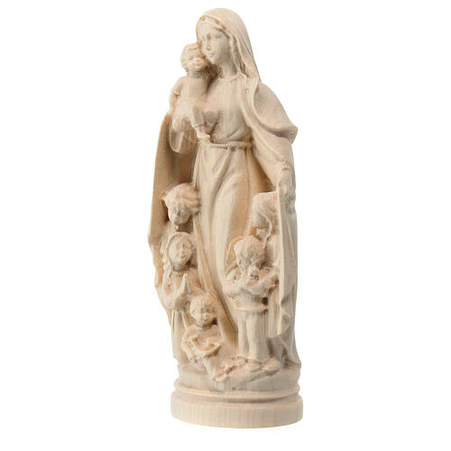 Virgen de la protección Val Gardena arce natural 2