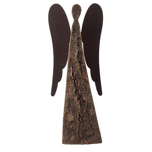 Angel statue in bark 12 cm 1