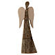 Angel statue in natural pine Val Gardena 12 cm s1