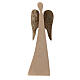 Angel statue in natural pine Val Gardena 12 cm s4