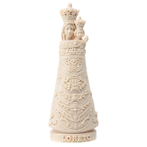 Our Lady of Loreto statue in natural maple Val Gardena 1