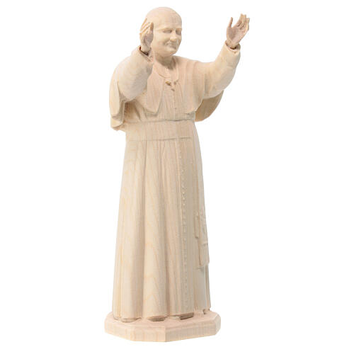 Pope John Paul II, natural maple wood statue, Val Gardena 3