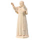 Pope John Paul II, natural maple wood statue, Val Gardena s2